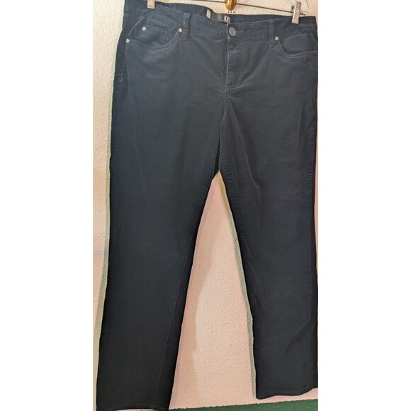 KUT from the Kloth Catherine Boyfriend Corduroy Jeans Size 16(38x30) Black (181) - Picture 1 of 3